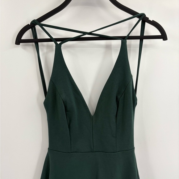 Lulus Green A Line Mini Backless Prom Event Hoco Skater Dress Size Small - Picture 5 of 15